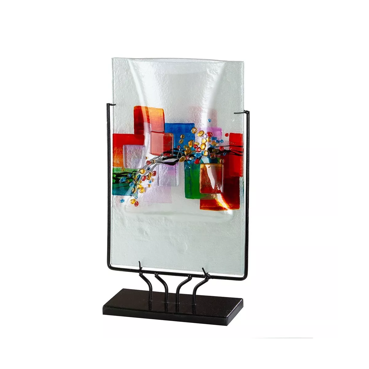 Vase Verre sur Socle Willou h49cm