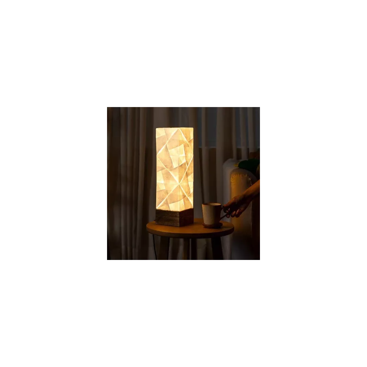 Lampe Origami Carrée H.42cm