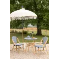 Chaise Bistrot Rotin Romy Bleue