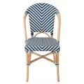 Chaise Bistrot Rotin Romy Bleue