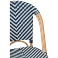 Chaise Bistrot Rotin Romy Bleue