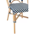 Chaise Bistrot Rotin Romy Bleue