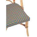 Chaise Bistrot Rotin Romy Orange et Bleue