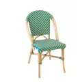 Chaise Bistrot Rotin Romy Jaune et Bleue