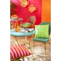 Chaise Bistrot Rotin Romy Jaune et Bleue