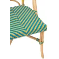 Chaise Bistrot Rotin Romy Jaune et Bleue