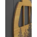 Tableau en bois Télécabine