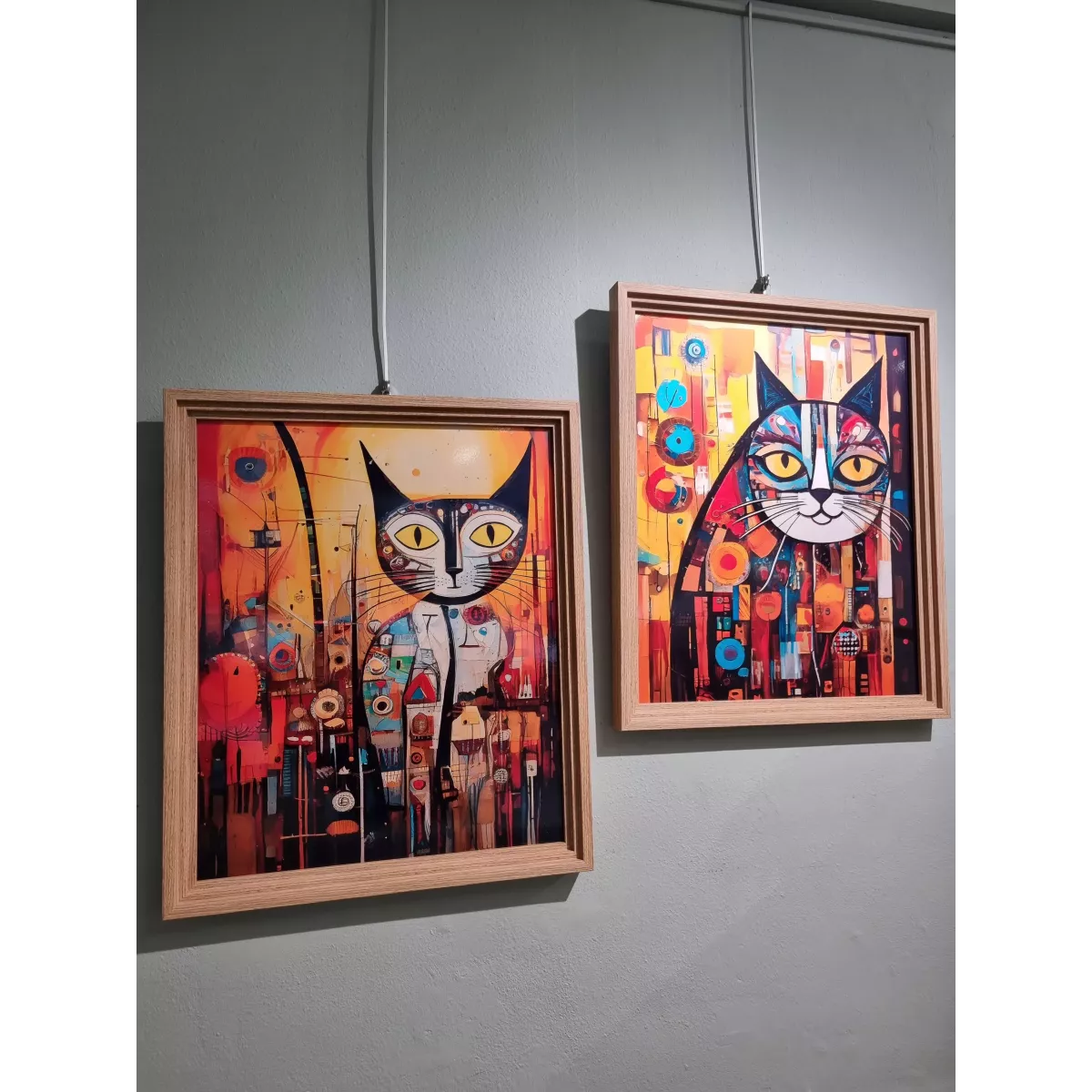 Tableau Chatelain Coloré Rond 50x60