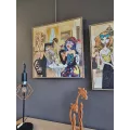 Tableau Les Divas du Soir I 60x60