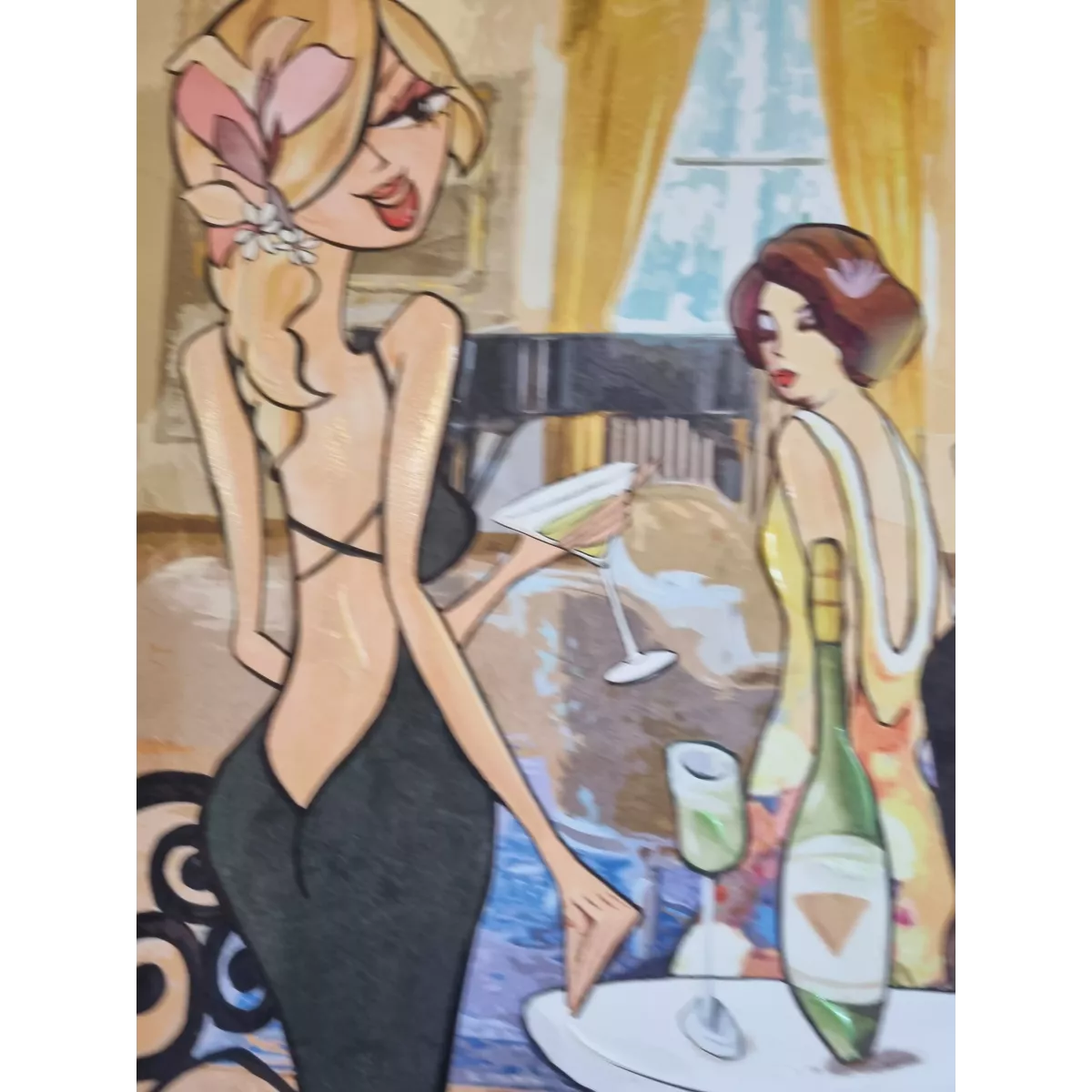 Tableau Les Divas du Soir I 60x60