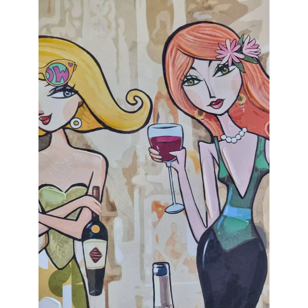 Tableau Les Divas du Soir II 60x60