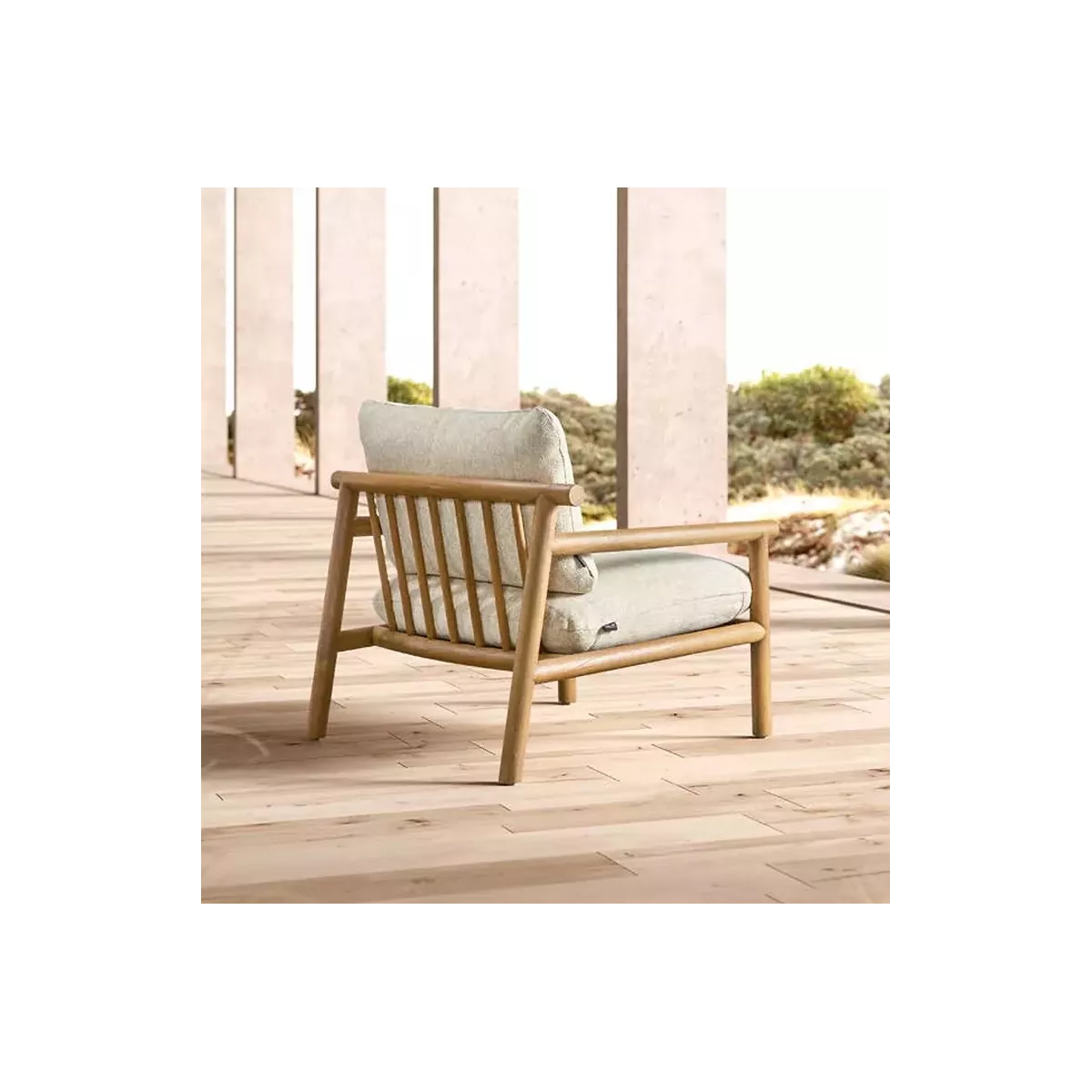 Fauteuil Kuro Teck Naturel