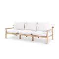 Salon Kuro Teck Naturel Canapé 3P + 2 Fauteuils