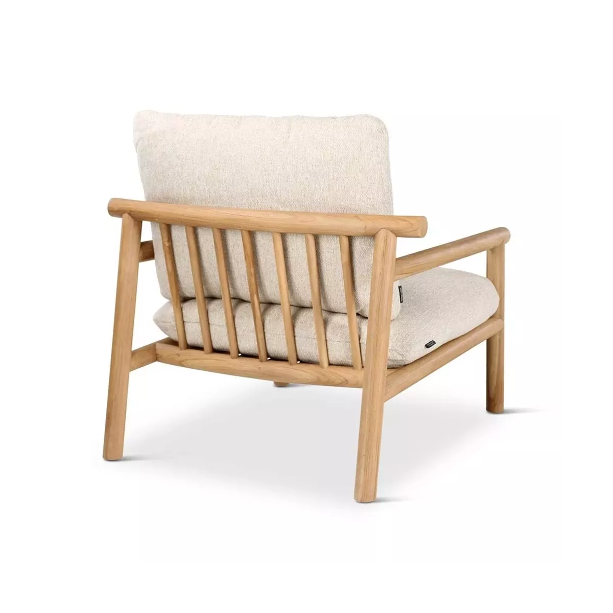 Salon Kuro Teck Naturel Canapé 3P + 2 Fauteuils