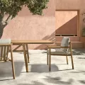 Fauteuil de Repas Kuro Teck Naturel