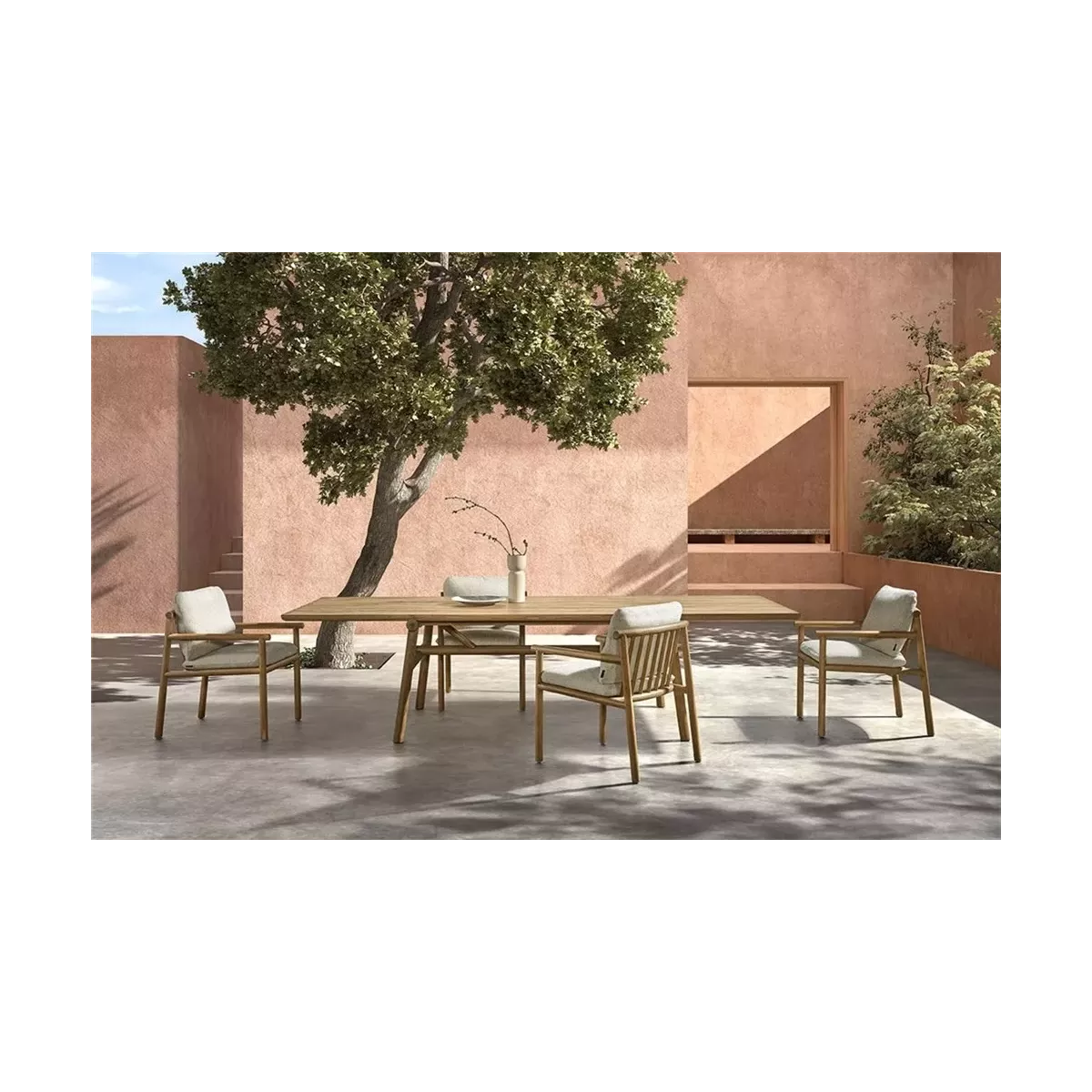 Fauteuil de Repas Kuro Teck Naturel