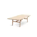 Table basse Teck Kuro 140x61cm Naturel