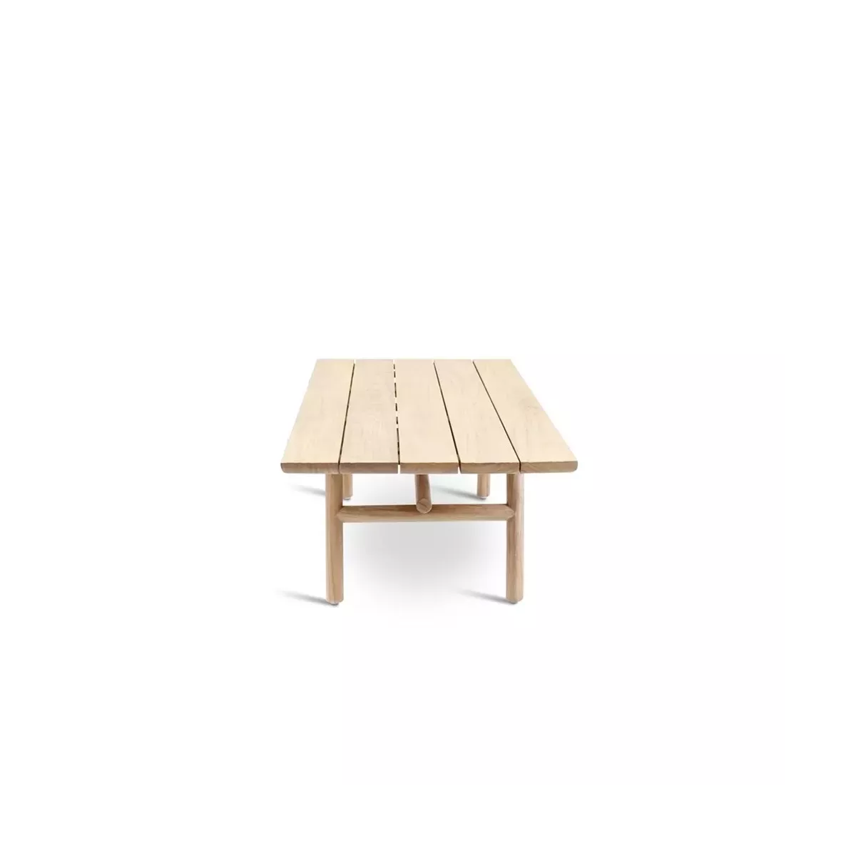 Table basse Teck Kuro 140x61cm Naturel