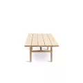 Table basse Teck Kuro 140x61cm Naturel