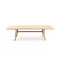 Table basse Teck Kuro 140x61cm Naturel