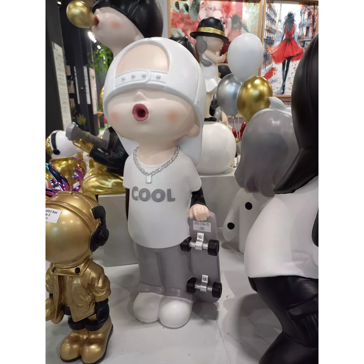 Statue Skateur Boy H.59cm