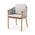 Fauteuil de repas Teck et Cordage Romero
