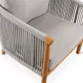 Fauteuil de repas Teck et Cordage Romero