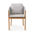 Fauteuil de repas Teck et Cordage Romero