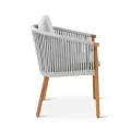 Fauteuil de repas Teck et Cordage Romero