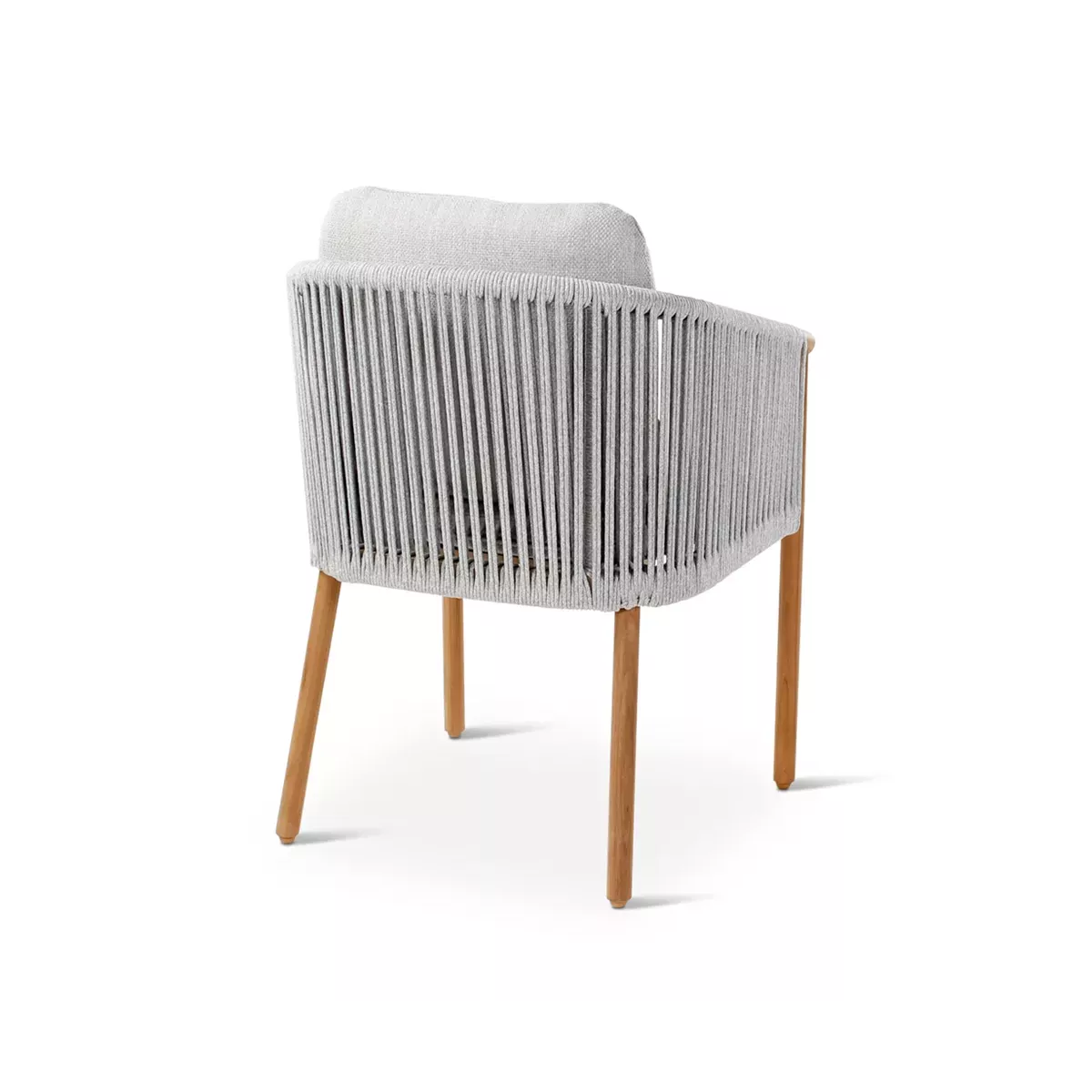 Fauteuil de repas Teck et Cordage Romero