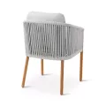 Fauteuil de repas Teck et Cordage Romero