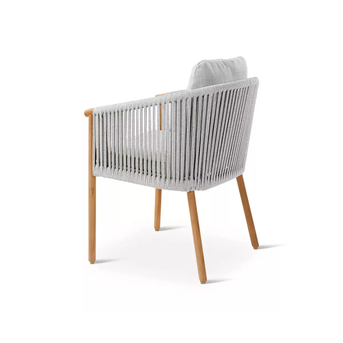 Fauteuil de repas Teck et Cordage Romero