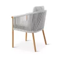 Fauteuil de repas Teck et Cordage Romero