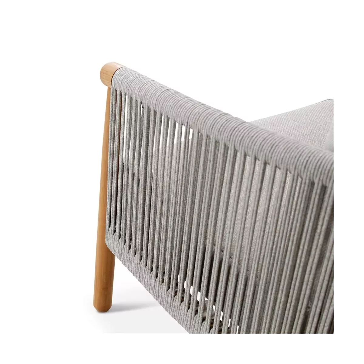 Fauteuil de repas Teck et Cordage Romero