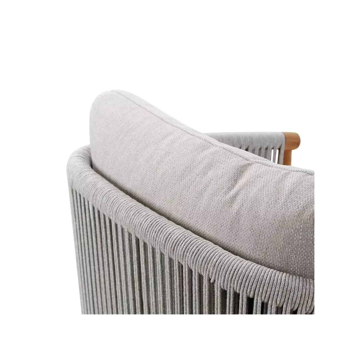 Fauteuil de repas Teck et Cordage Romero