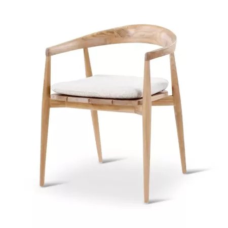 Fauteuil de Repas Emma Teck Naturel
