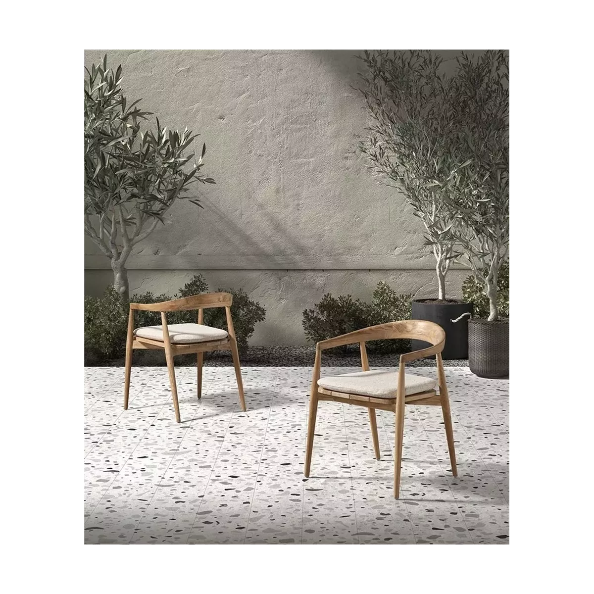 Fauteuil de Repas Emma Teck Naturel