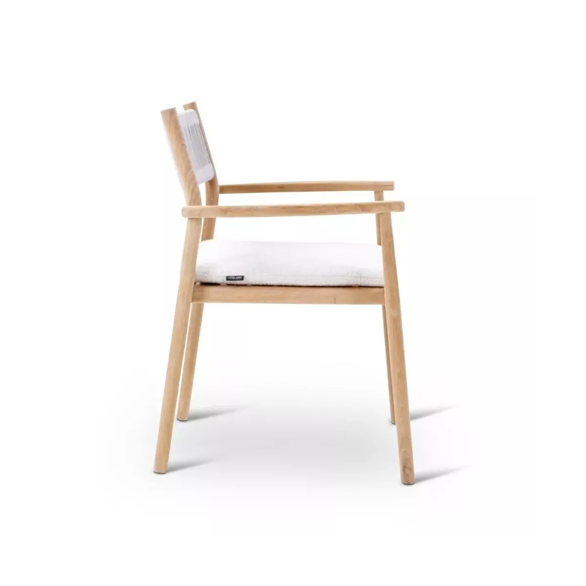 Fauteuil de repas Teck et Cordage Maloy