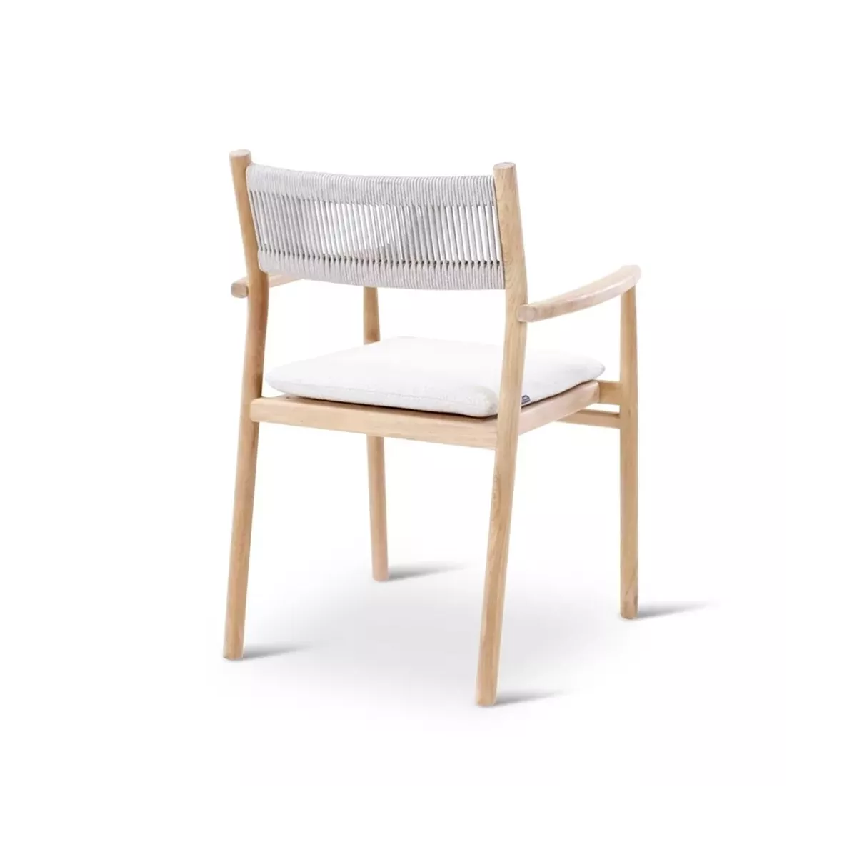 Fauteuil de repas Teck et Cordage Maloy