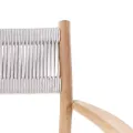 Fauteuil de repas Teck et Cordage Maloy