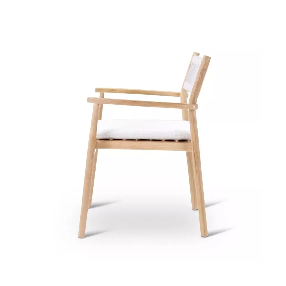 Fauteuil de repas Teck et Cordage Maloy