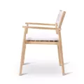 Fauteuil de repas Teck et Cordage Maloy