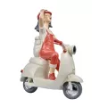 Statue Fille sur  Scooter h50cm
