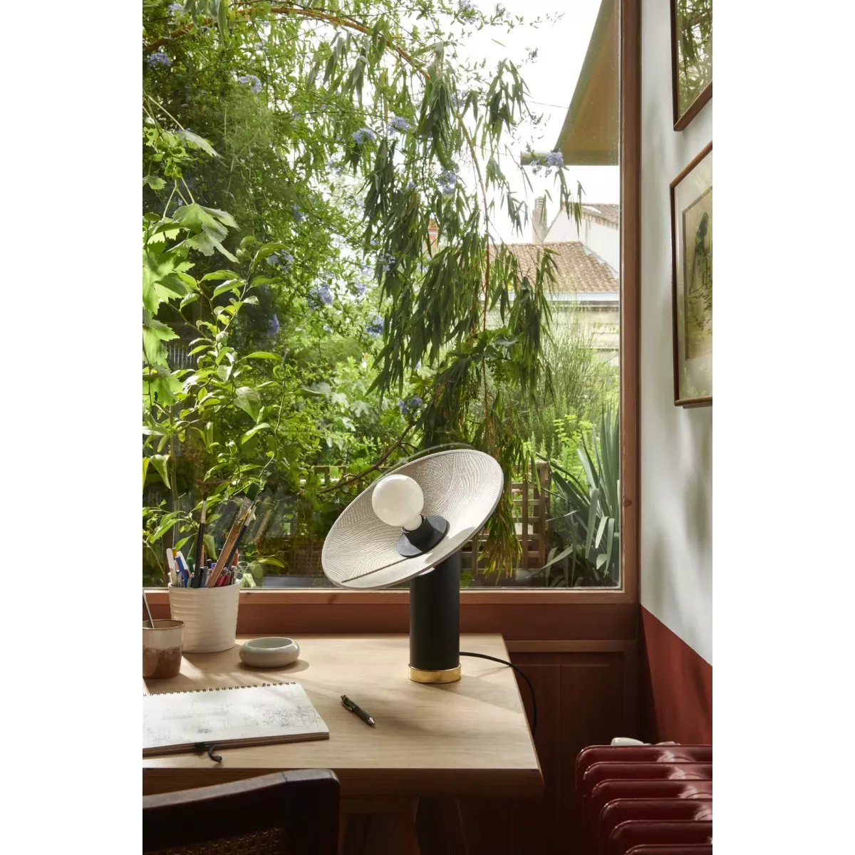 Lampe Gatsby Beige H.37cm