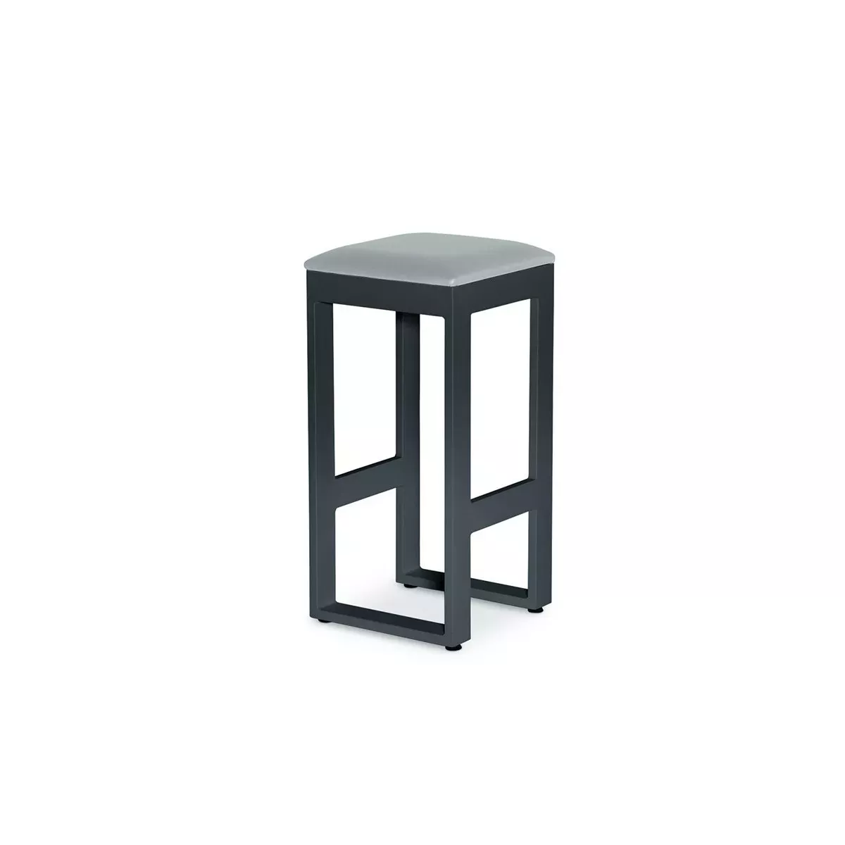 Ensemble Mange Debout  + 4 Tabourets de Bar Porto Anthracite