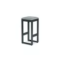 Ensemble Mange Debout  + 4 Tabourets de Bar Porto Anthracite