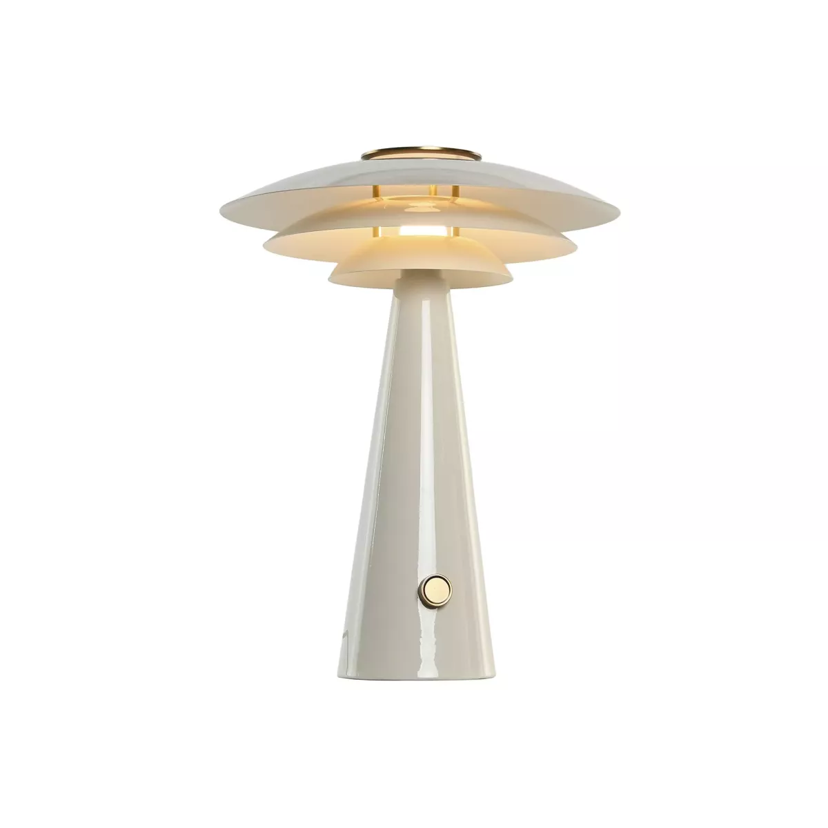 Lampe Métal Retro Blanc H.50cm