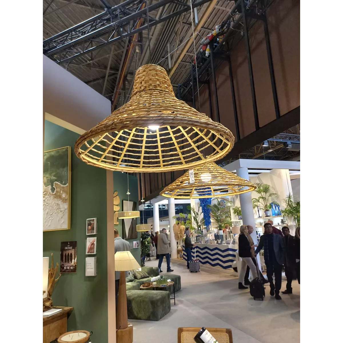 Suspension Rotin Sarde 56x56