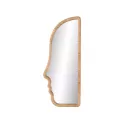 Miroir Visage Rotin Naturel 50x120