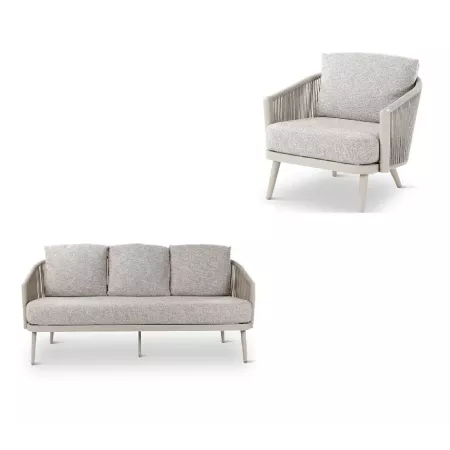 Salon Mikos : Canapé 3P  + 2 Fauteuils